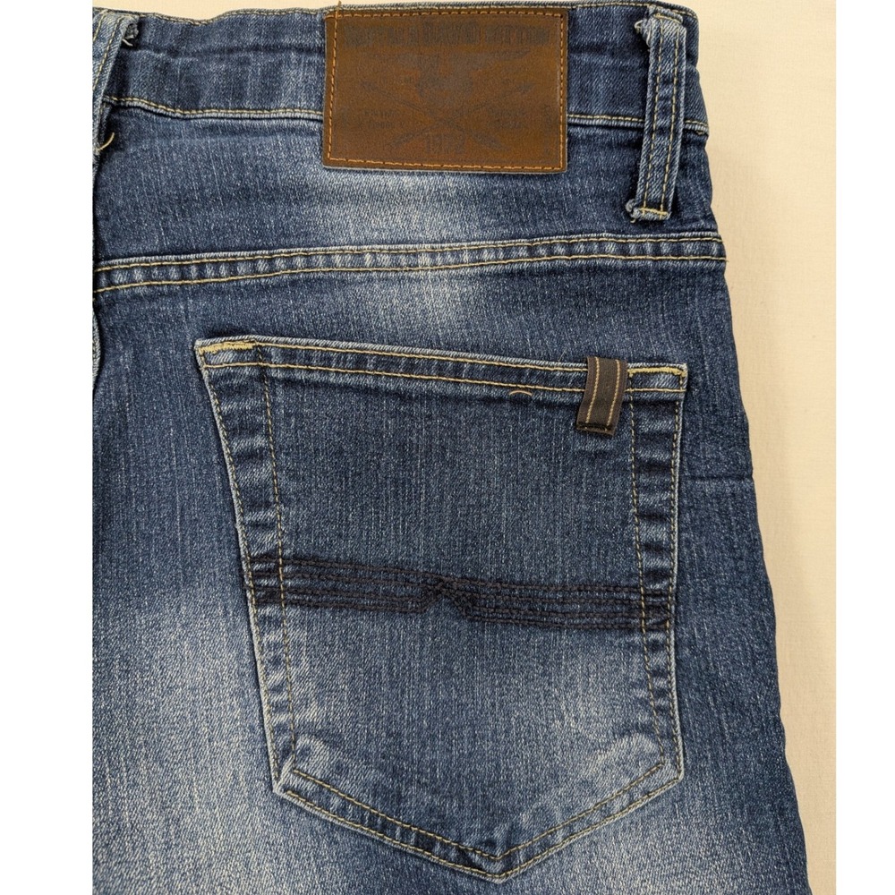 Buffalo David Bitton Jeans Mens 32 Dark Wash Ash-X Basic Skinny Stretch Premium - Picture 5 of 10